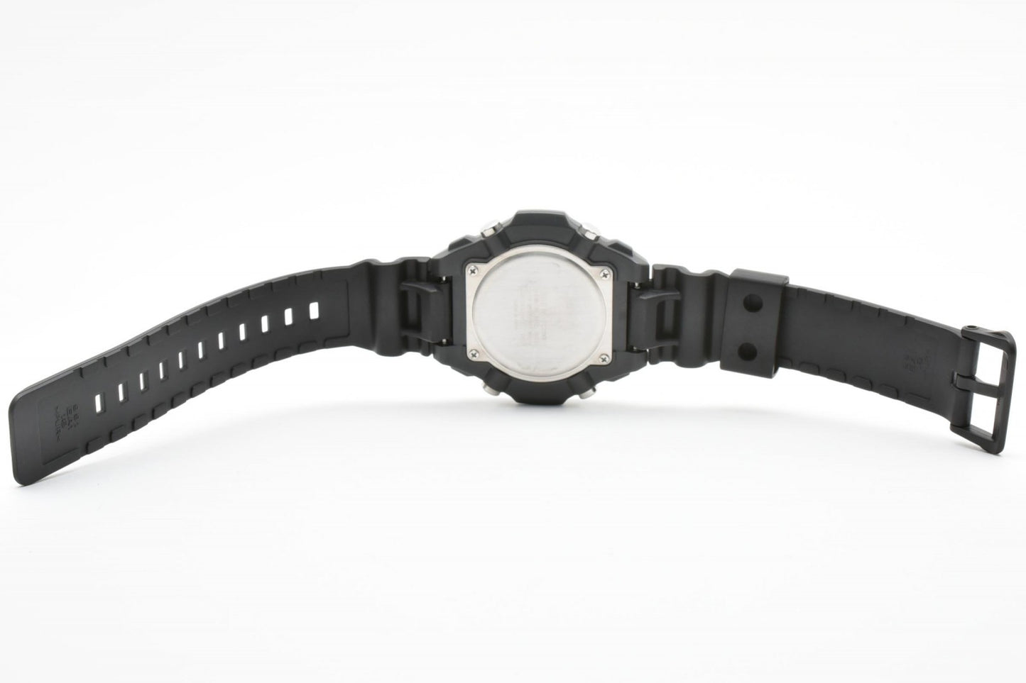 CASIO カシオ Collection AG-S820W ソーラー クオーツ アナデジ メンズ 腕時計 ブラック文字盤 ラバーベルト 樹脂ケース