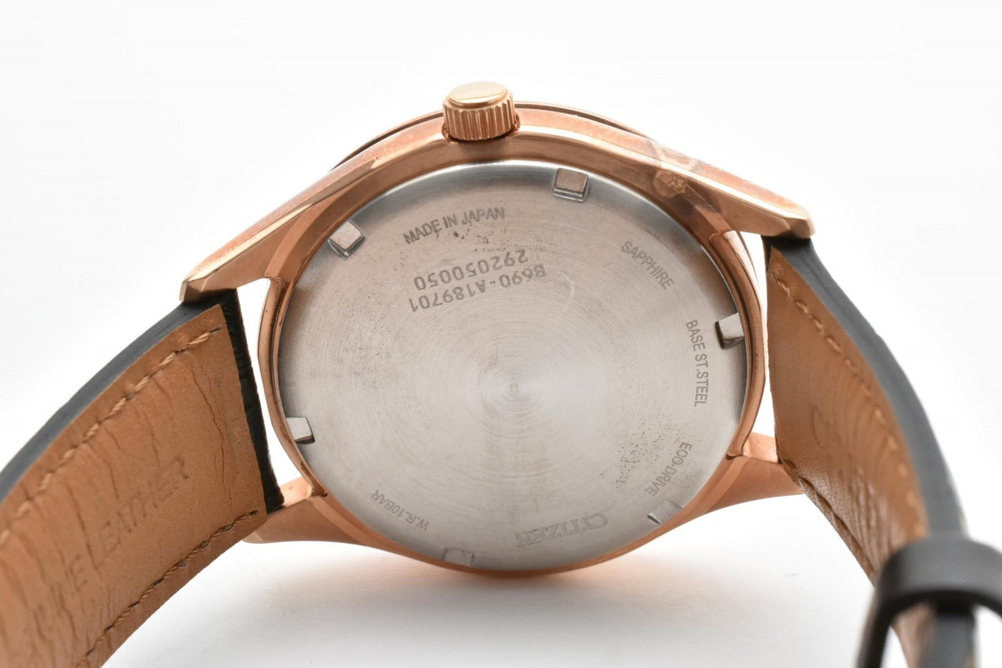 CITIZEN シチズン エコ・ドライブ B690-A189701 ソーラー スモールセコンド メンズ 腕時計 バーガンディ文字盤 ローマン レザーベルト