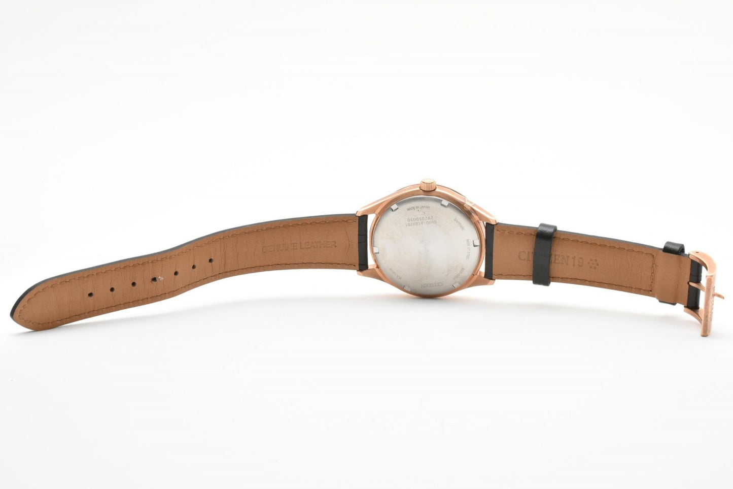CITIZEN シチズン エコ・ドライブ B690-A189701 ソーラー スモールセコンド メンズ 腕時計 バーガンディ文字盤 ローマン レザーベルト