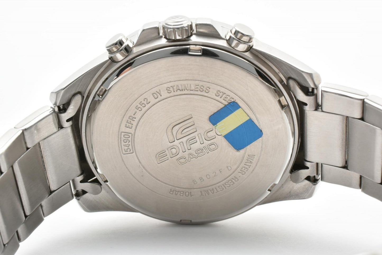 CASIO カシオ EDIFICE エディフィス EFR-552 クロノグラフ クオーツ メンズ 腕時計 ブラック文字盤 ステンレス デイト 箱付