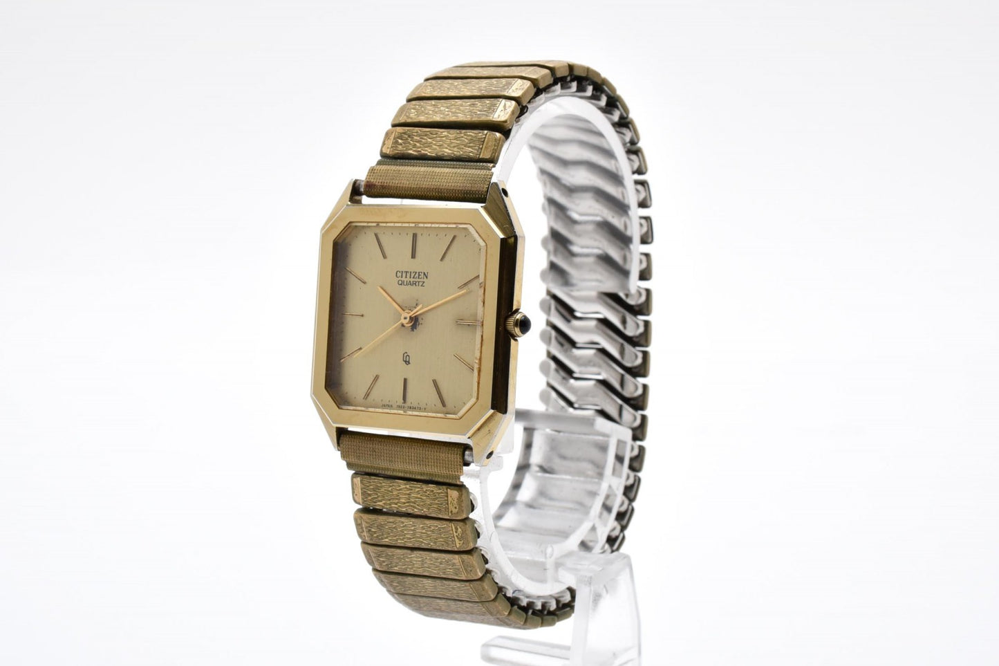 Citizen シチズン 7933-799747 クオーツ メンズ 腕時計 ゴールド文字盤 GPケース GPブレス ドレスウォッチ ヴィンテージ
