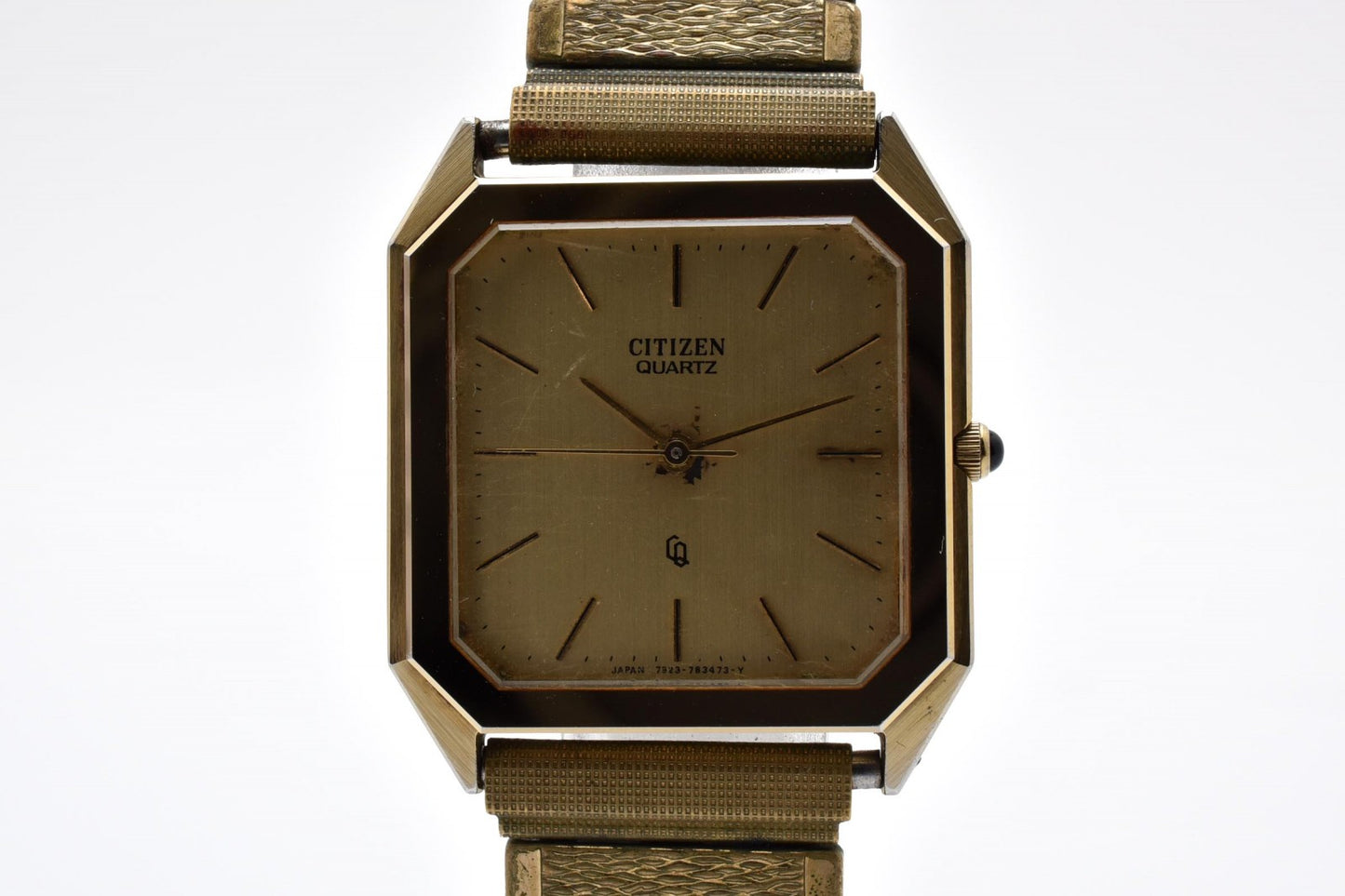 Citizen シチズン 7933-799747 クオーツ メンズ 腕時計 ゴールド文字盤 GPケース GPブレス ドレスウォッチ ヴィンテージ