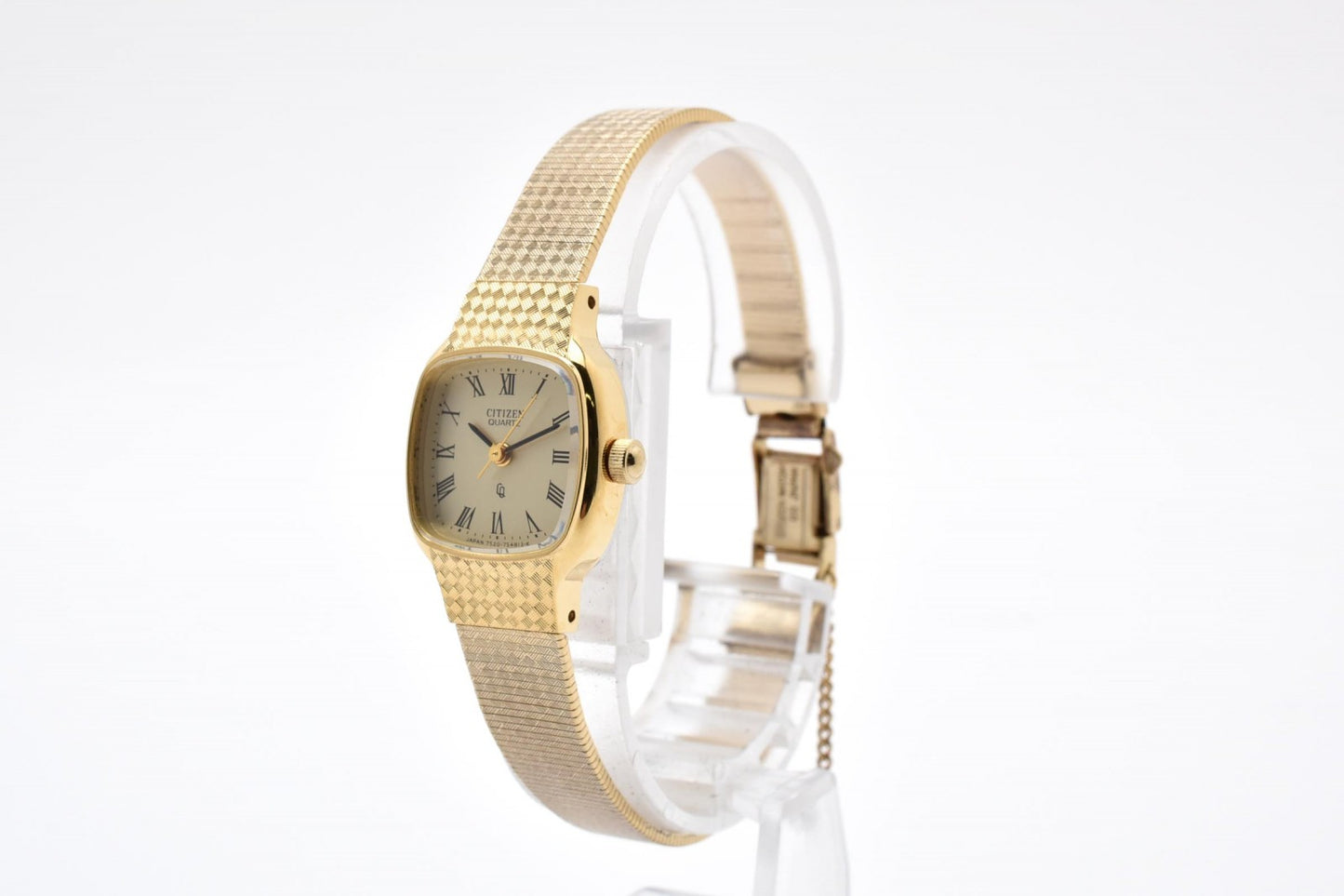 Citizen シチズン 4-752775 レディース クオーツ 腕時計 ゴールド文字盤 メッシュブレス ドレスウォッチ ヴィンテージ