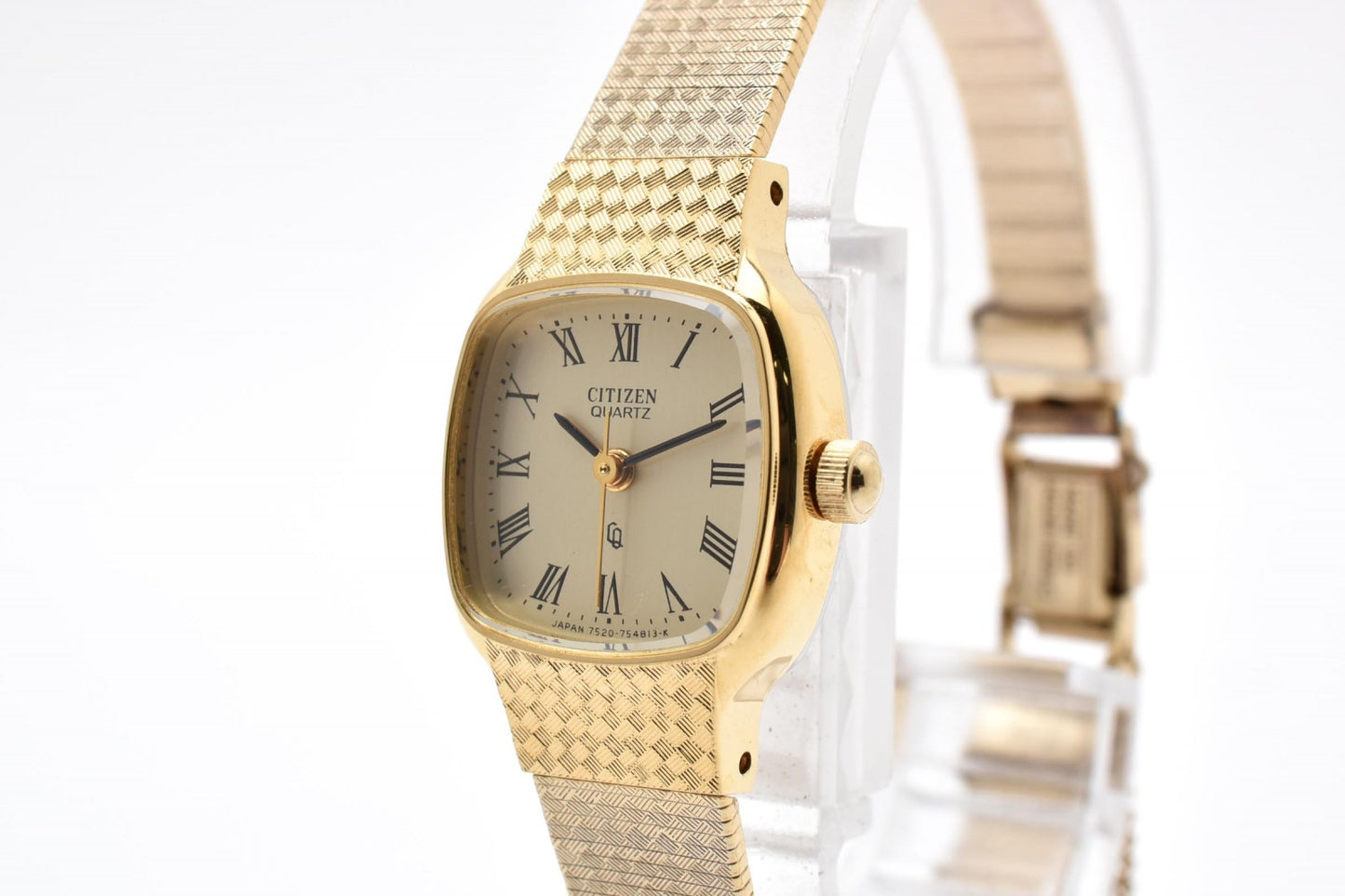 Citizen シチズン 4-752775 レディース クオーツ 腕時計 ゴールド文字盤 メッシュブレス ドレスウォッチ ヴィンテージ
