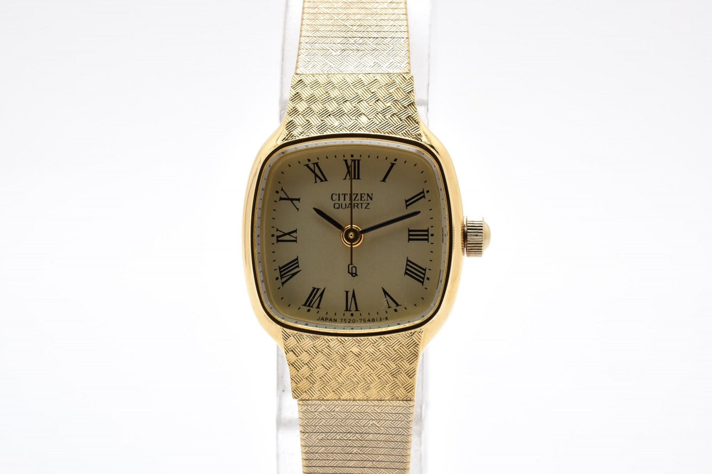 Citizen シチズン 4-752775 レディース クオーツ 腕時計 ゴールド文字盤 メッシュブレス ドレスウォッチ ヴィンテージ