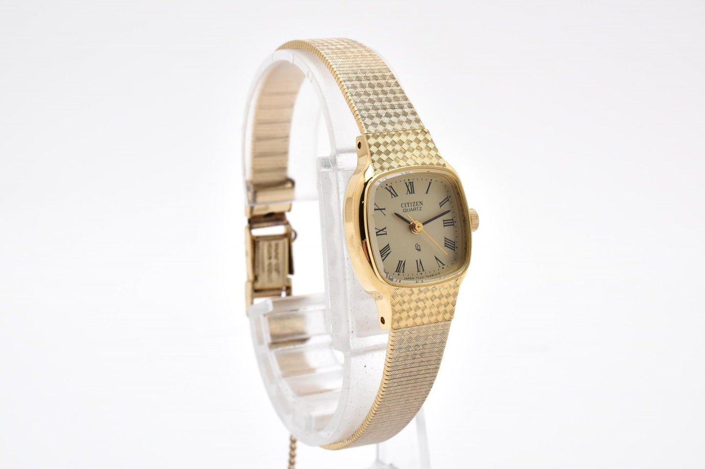 Citizen シチズン 4-752775 レディース クオーツ 腕時計 ゴールド文字盤 メッシュブレス ドレスウォッチ ヴィンテージ