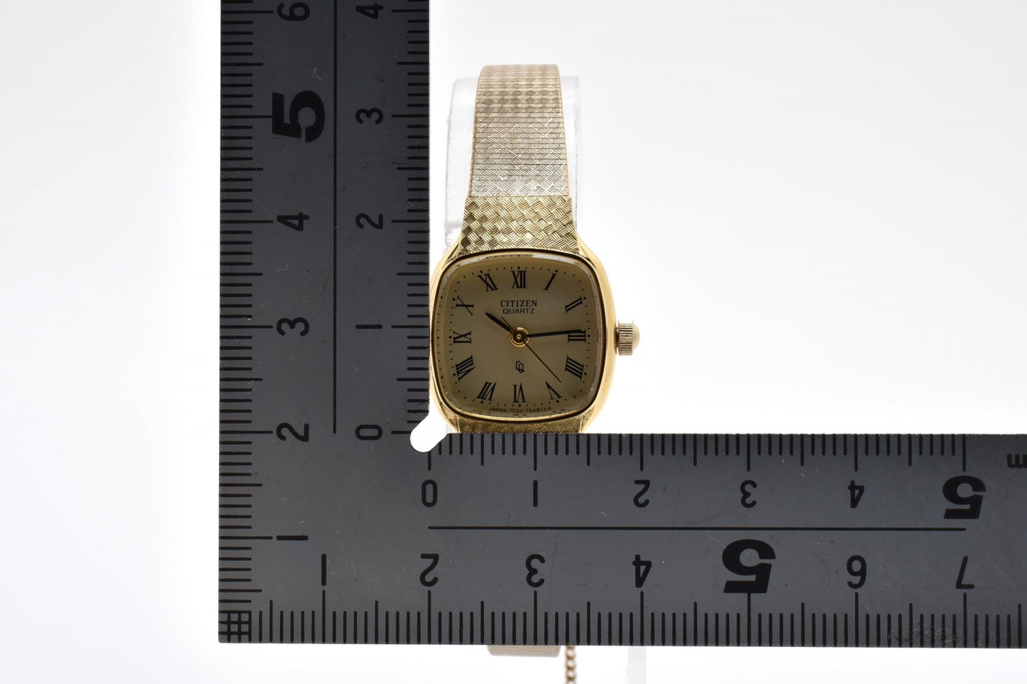 Citizen シチズン 4-752775 レディース クオーツ 腕時計 ゴールド文字盤 メッシュブレス ドレスウォッチ ヴィンテージ