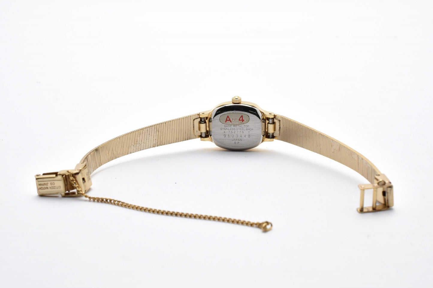 Citizen シチズン 4-752775 レディース クオーツ 腕時計 ゴールド文字盤 メッシュブレス ドレスウォッチ ヴィンテージ