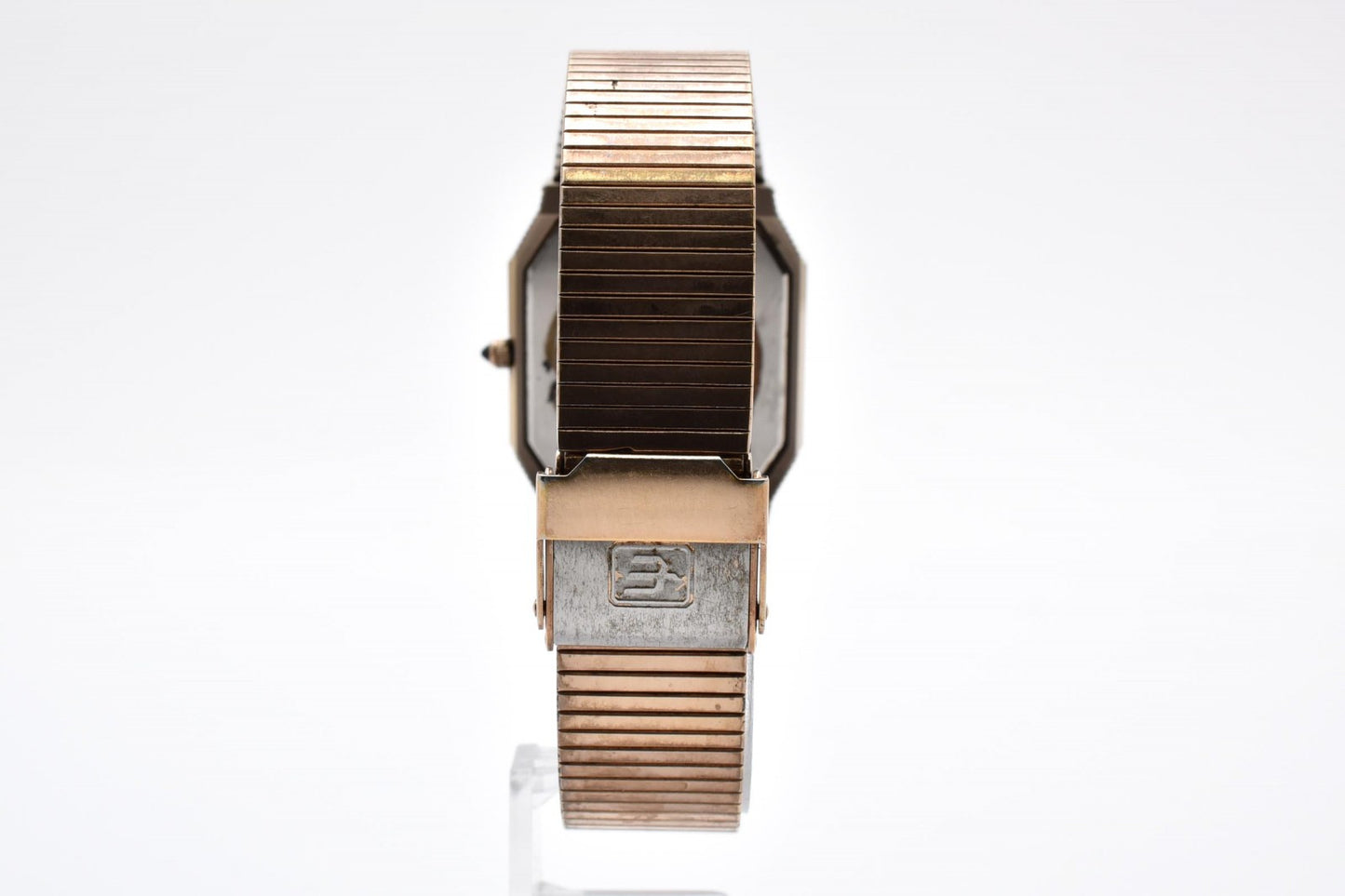 Citizen シチズン Exceed エクシード 4-798066 クオーツ メンズ 腕時計 ブラック文字盤 ステンレス ドレスウォッチ ヴィンテージ