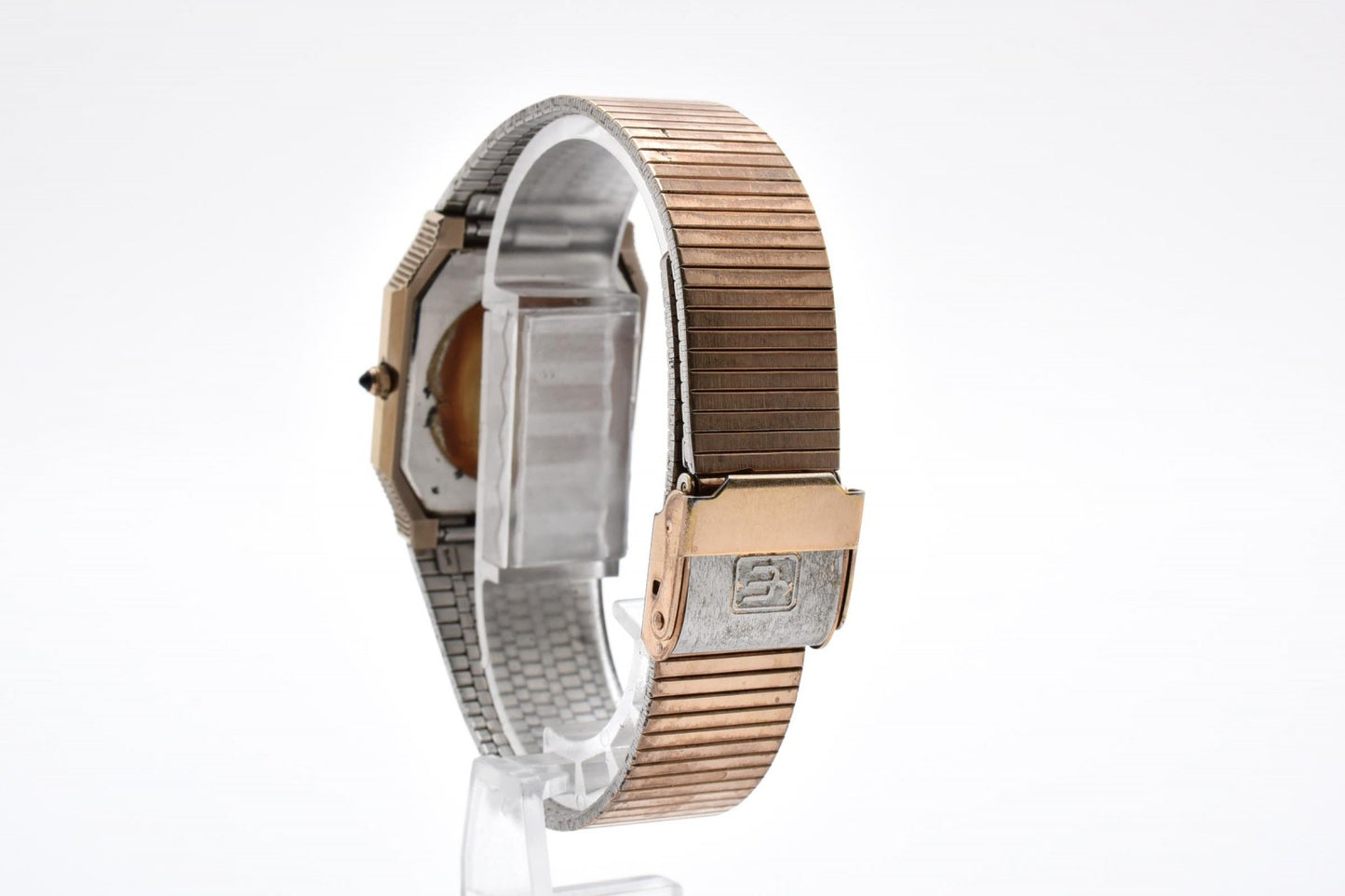 Citizen シチズン Exceed エクシード 4-798066 クオーツ メンズ 腕時計 ブラック文字盤 ステンレス ドレスウォッチ ヴィンテージ