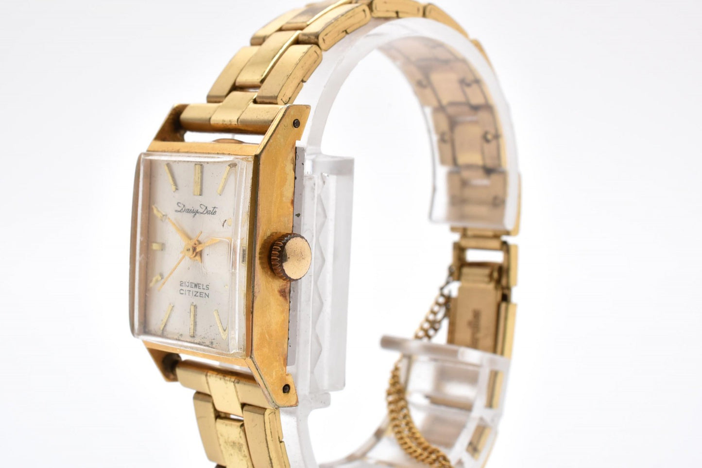 Citizen シチズン 4116688 レディース 手巻き 腕時計 ホワイト文字盤 ステンレス ドレスウォッチ スクエア ヴィンテージ