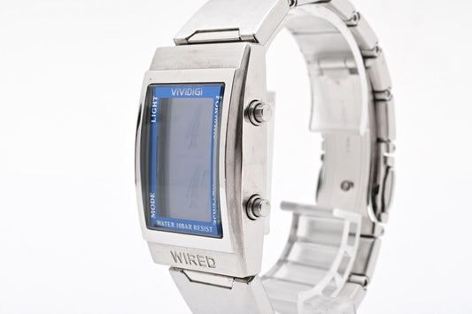 SEIKO セイコー WIRED ワイアード VIVIDGi W510-4A00 デジタル クオーツ メンズ 腕時計 ブルーデジタル ステンレス
