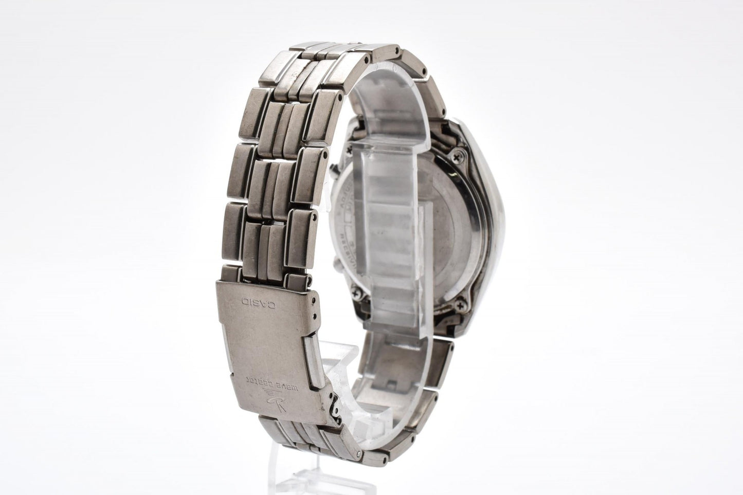 CASIO カシオ Wave Ceptor ウェーブセプター WVO-1100J 電波ソーラー メンズ 腕時計 ブラック文字盤 ステンレス