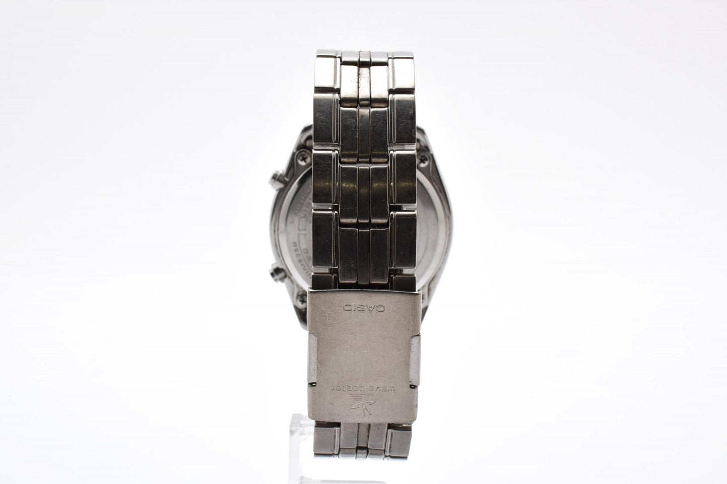 CASIO カシオ Wave Ceptor ウェーブセプター WVO-1100J 電波ソーラー メンズ 腕時計 ブラック文字盤 ステンレス