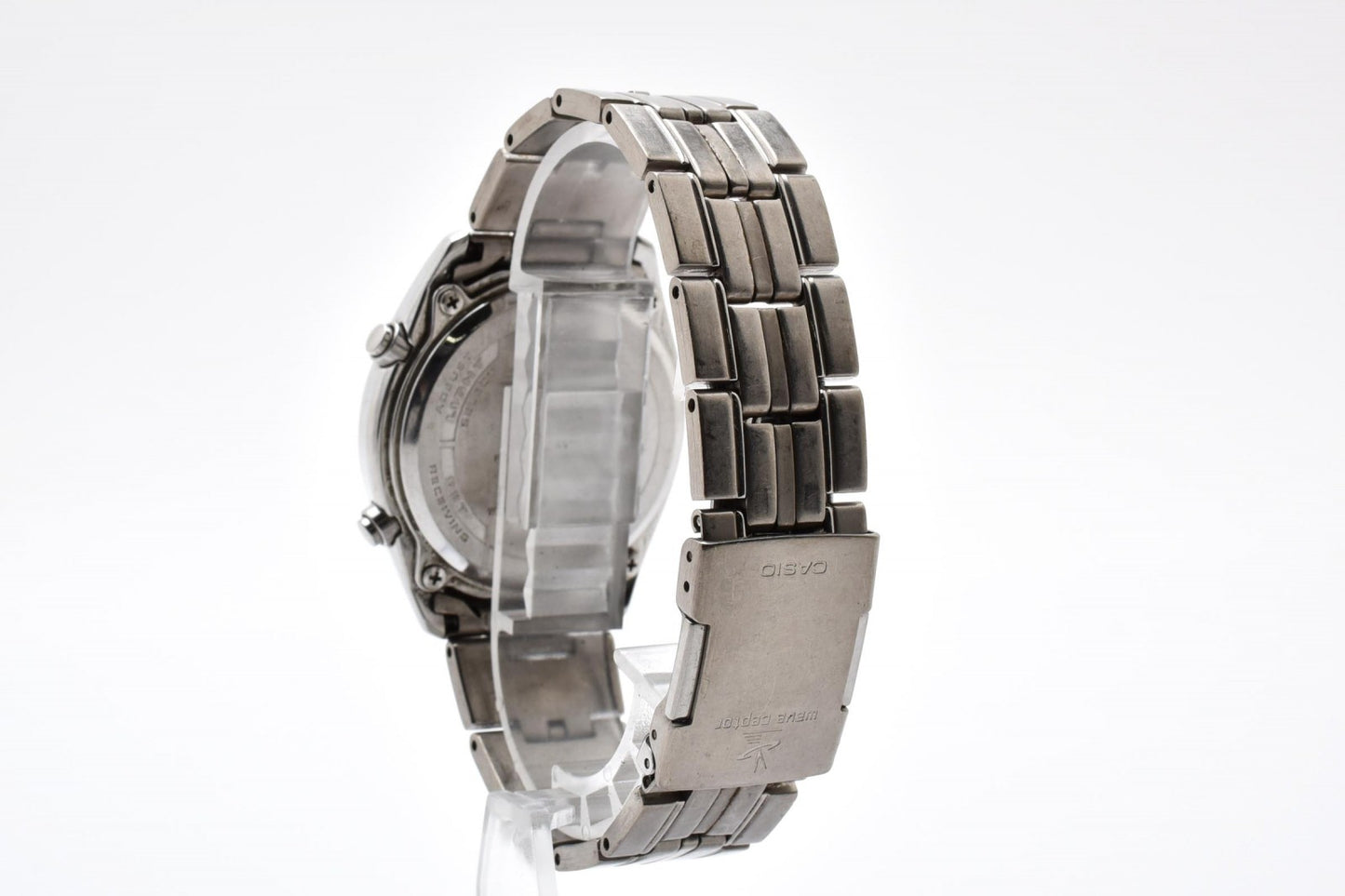 CASIO カシオ Wave Ceptor ウェーブセプター WVO-1100J 電波ソーラー メンズ 腕時計 ブラック文字盤 ステンレス