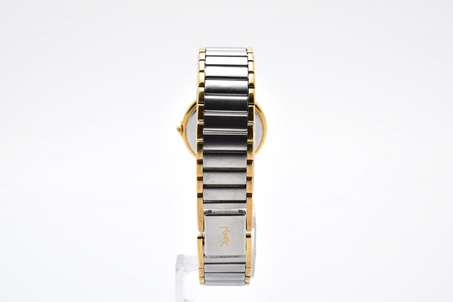Yves Saint Laurent イヴ・サンローラン 2200-228481 クオーツ レディース YSLロゴ カサンドラ 腕時計 クリーム文字盤 コンビ ステンレス ドレスウォッチ
