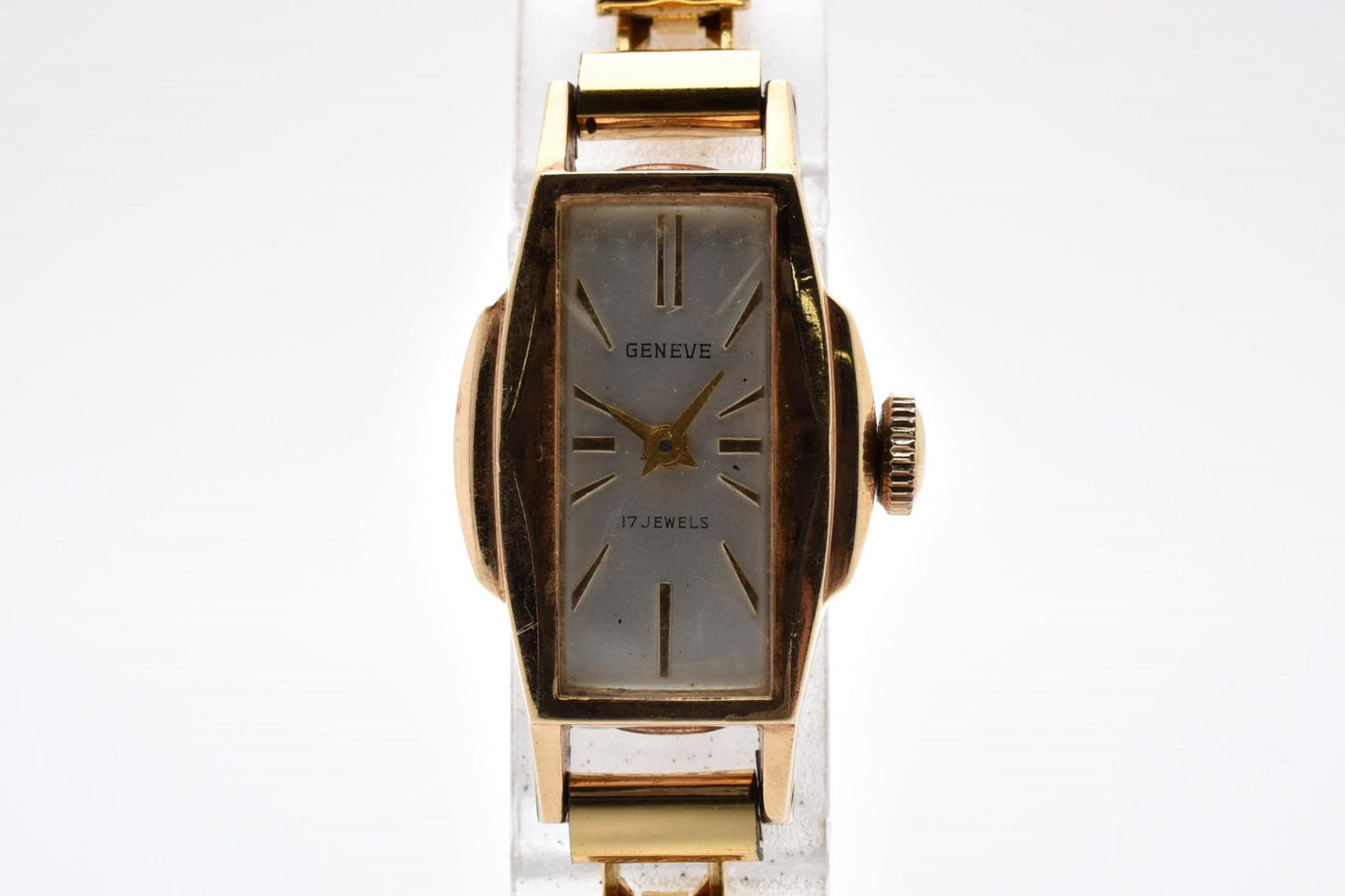 Citizen シチズン Geneve ジュネーブ 500632 手巻き レディース 腕時計 14Kケース ホワイト文字盤 GPブレスレット ヴィンテージ ドレスウォッチ
