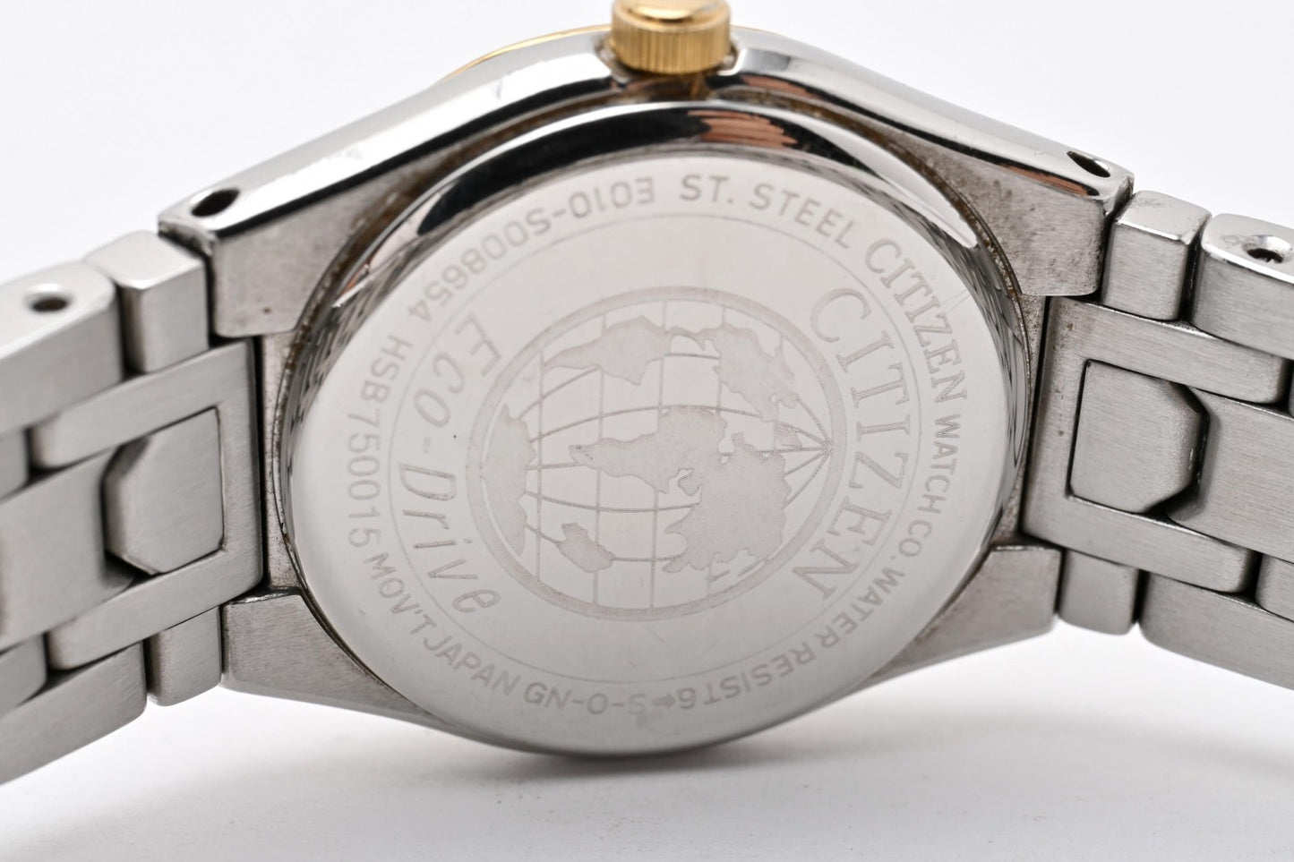 Citizen シチズン Eco-Drive エコドライブ E010-S008654 レディース ソーラー 腕時計 ホワイト文字盤 コンビ ステンレス ドレスウォッチ