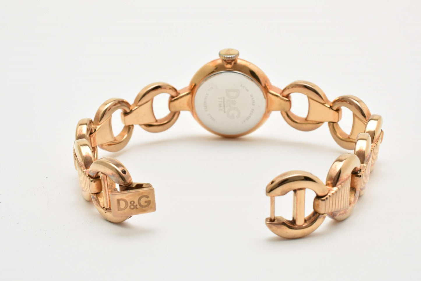 D&G Dolce&Gabbana ドルチェ＆ガッバーナ Time Pattern DW0344 レディース 腕時計 クォーツ ホワイト文字盤 ブレスウォッチ ステンレス