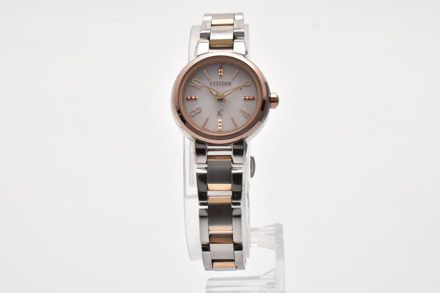CITIZEN シチズン xC クロスシー B036-T016596 レディース 腕時計 クォーツ ホワイト文字盤 ピンクゴールドカラー コンビ ステンレス