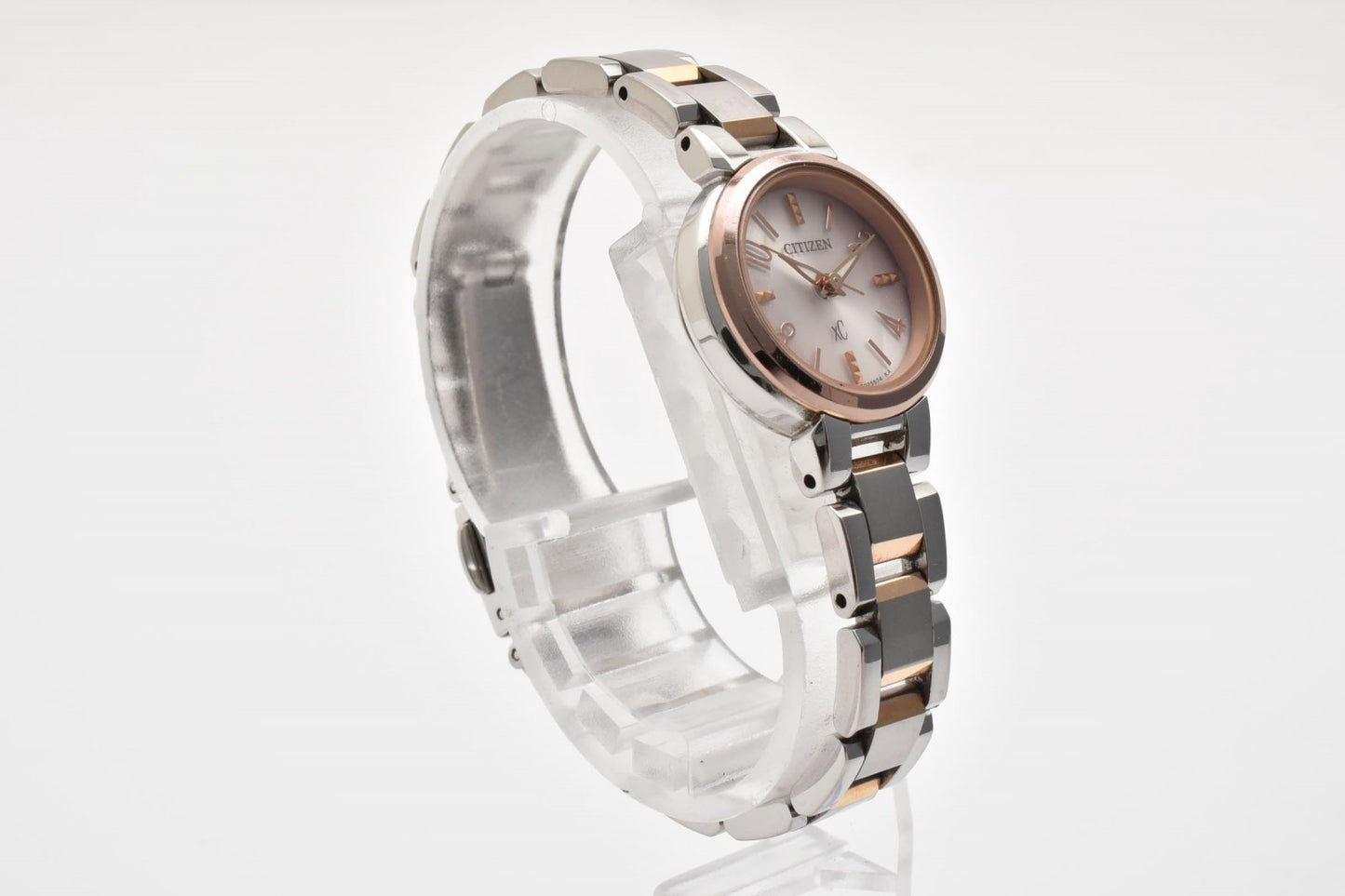 CITIZEN シチズン xC クロスシー B036-T016596 レディース 腕時計 クォーツ ホワイト文字盤 ピンクゴールドカラー コンビ ステンレス