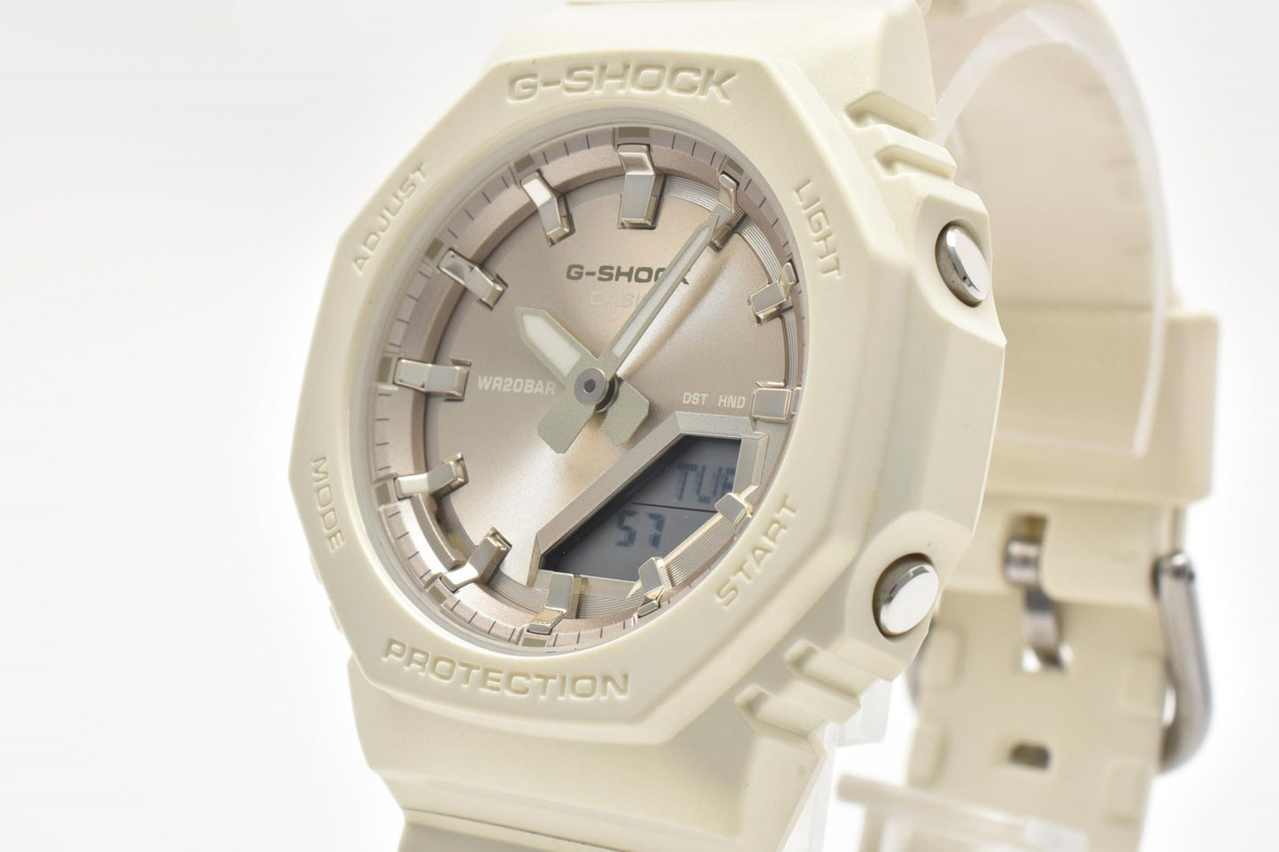 CASIO カシオ G-SHOCK GMA-P2100ST アナデジ 腕時計 ホワイト 八角形 オクタゴン 樹脂 メンズ 箱付