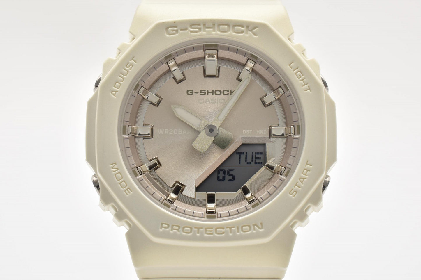CASIO カシオ G-SHOCK GMA-P2100ST アナデジ 腕時計 ホワイト 八角形 オクタゴン 樹脂 メンズ 箱付