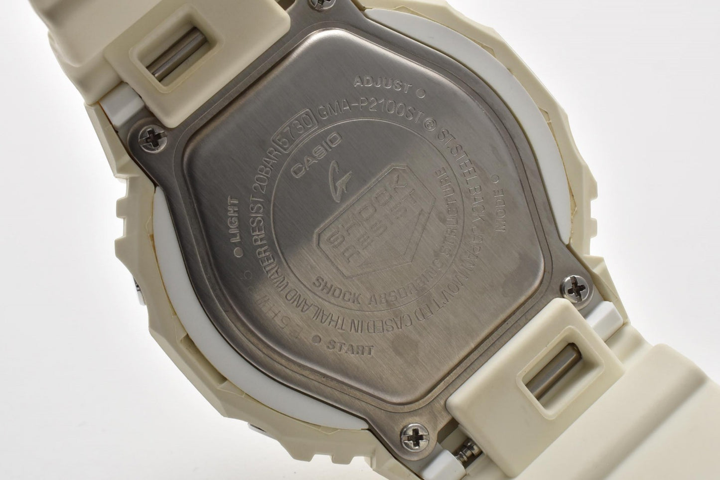 CASIO カシオ G-SHOCK GMA-P2100ST アナデジ 腕時計 ホワイト 八角形 オクタゴン 樹脂 メンズ 箱付