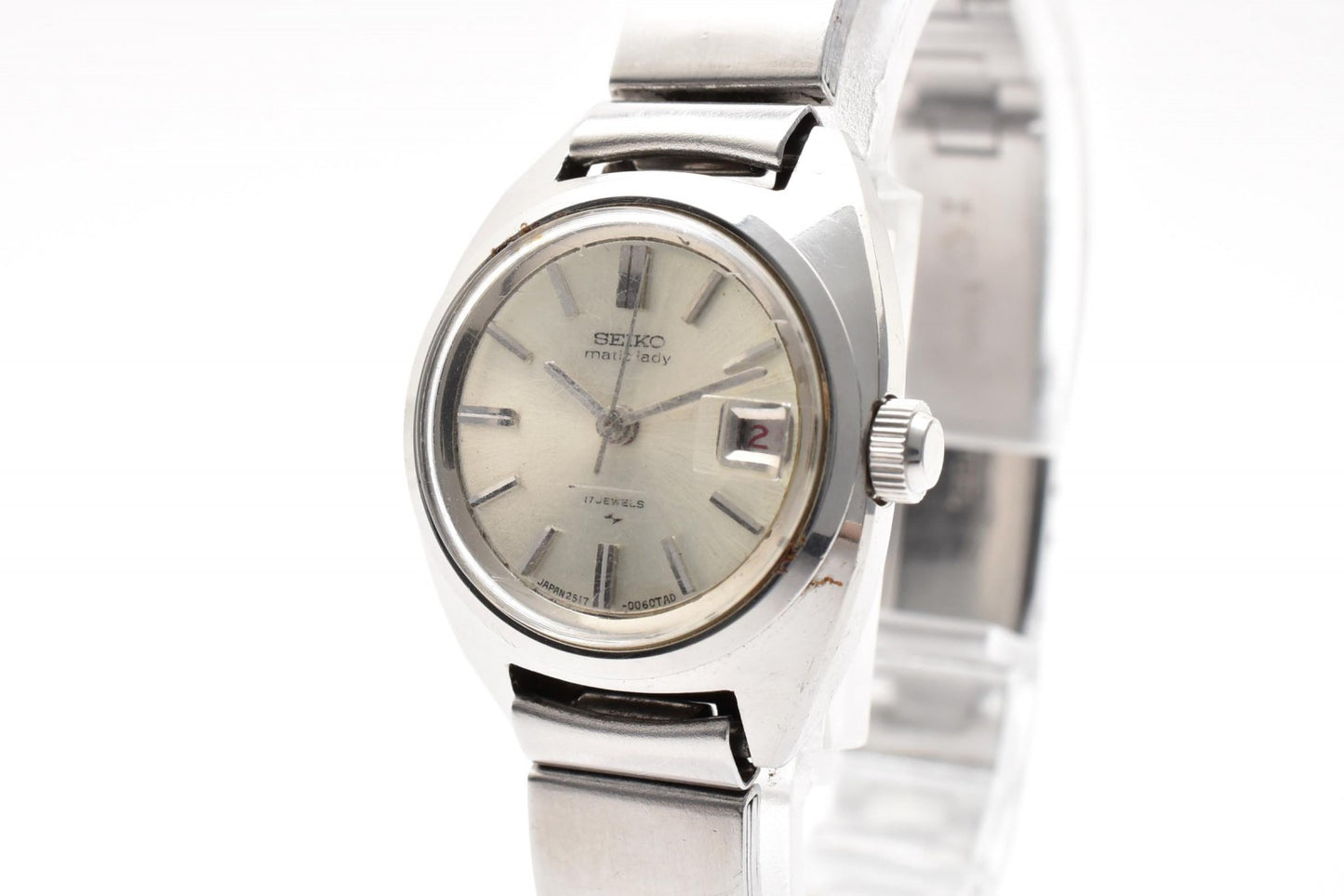 SEIKO セイコー Matic Lady 2517-0210 自動巻き レディース 腕時計 シルバー文字盤 ステンレス ヴィンテージ