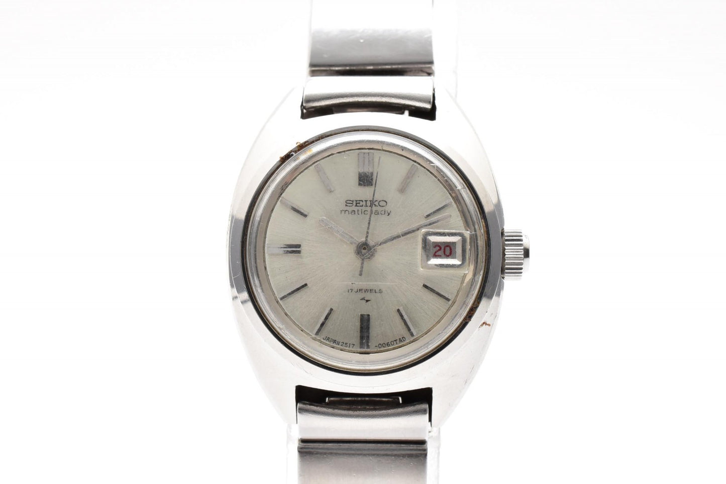 SEIKO セイコー Matic Lady 2517-0210 自動巻き レディース 腕時計 シルバー文字盤 ステンレス ヴィンテージ