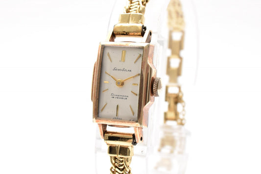 SEIKO セイコー 手巻き レディース 腕時計 526 14K GF ホワイト文字盤 14Kブレス ドレスウォッチ ヴィンテージ