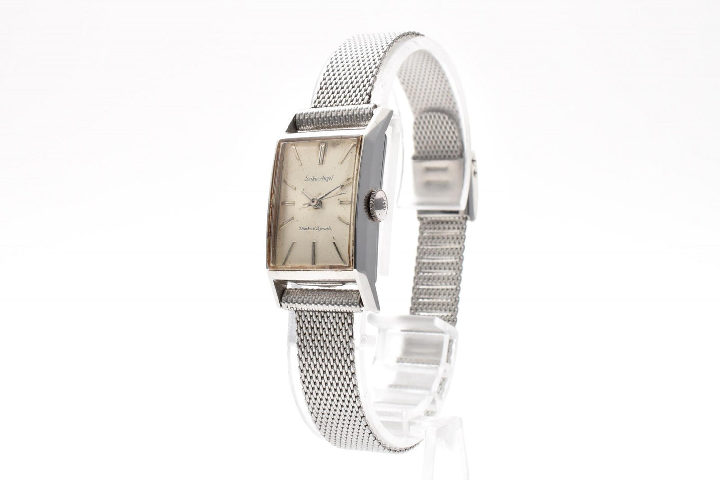 SEIKO セイコー Angel エンジェル 4N00-0763 レディース 腕時計 手巻き ホワイト文字盤 メッシュブレス ステンレス ヴィンテージ