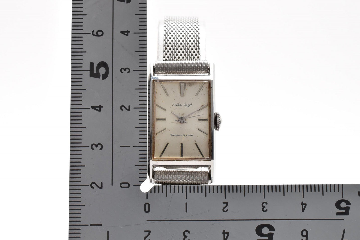 SEIKO セイコー Angel エンジェル 4N00-0763 レディース 腕時計 手巻き ホワイト文字盤 メッシュブレス ステンレス ヴィンテージ