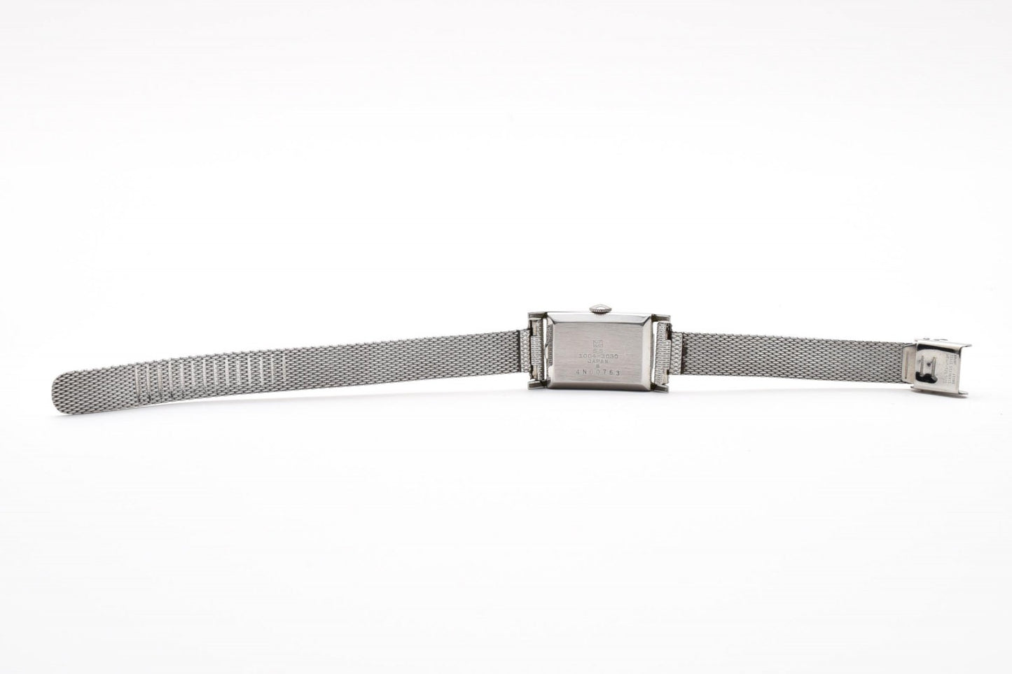 SEIKO セイコー Angel エンジェル 4N00-0763 レディース 腕時計 手巻き ホワイト文字盤 メッシュブレス ステンレス ヴィンテージ