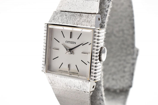 CITIZEN シチズン 手巻き レディース 腕時計 4-632435 ホワイト文字盤 ステンレス ドレスウォッチ ヴィンテージ