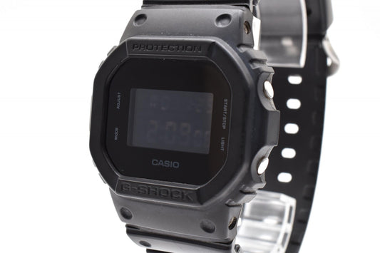 CASIO カシオ G-SHOCK DW-5600BB メンズ 腕時計 クォーツ オールブラック デジタル ブラック 樹脂ベルト