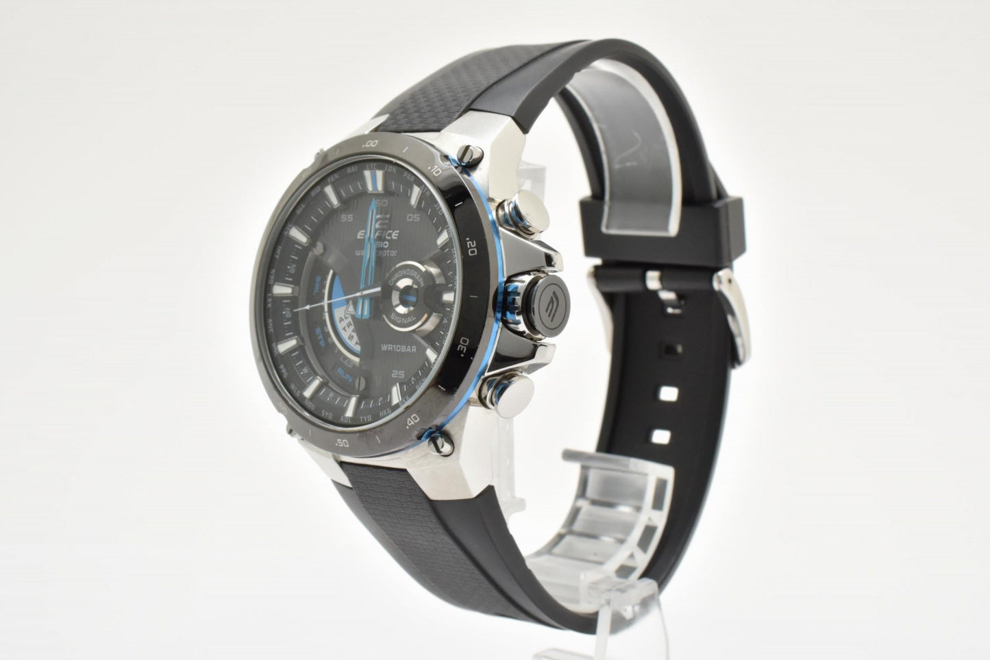 CASIO カシオ EDIFICE エディフィス EQW-A1000 メンズ 腕時計 電波ソーラー ブラック文字盤 シリコンベルト