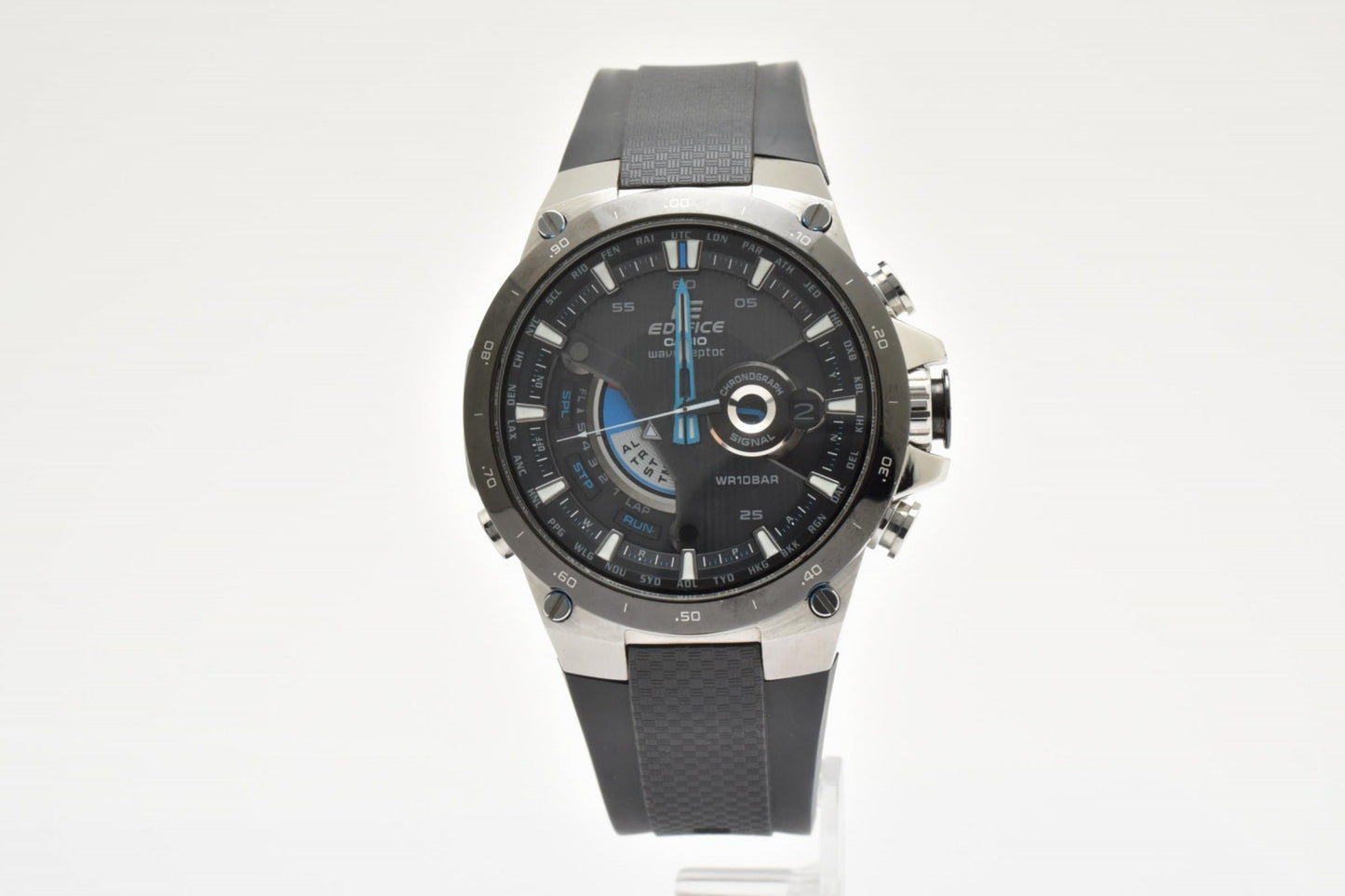 CASIO カシオ EDIFICE エディフィス EQW-A1000 メンズ 腕時計 電波ソーラー ブラック文字盤 シリコンベルト