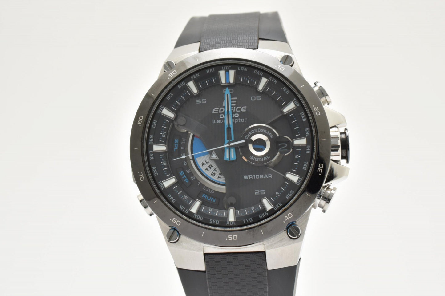 CASIO カシオ EDIFICE エディフィス EQW-A1000 メンズ 腕時計 電波ソーラー ブラック文字盤 シリコンベルト