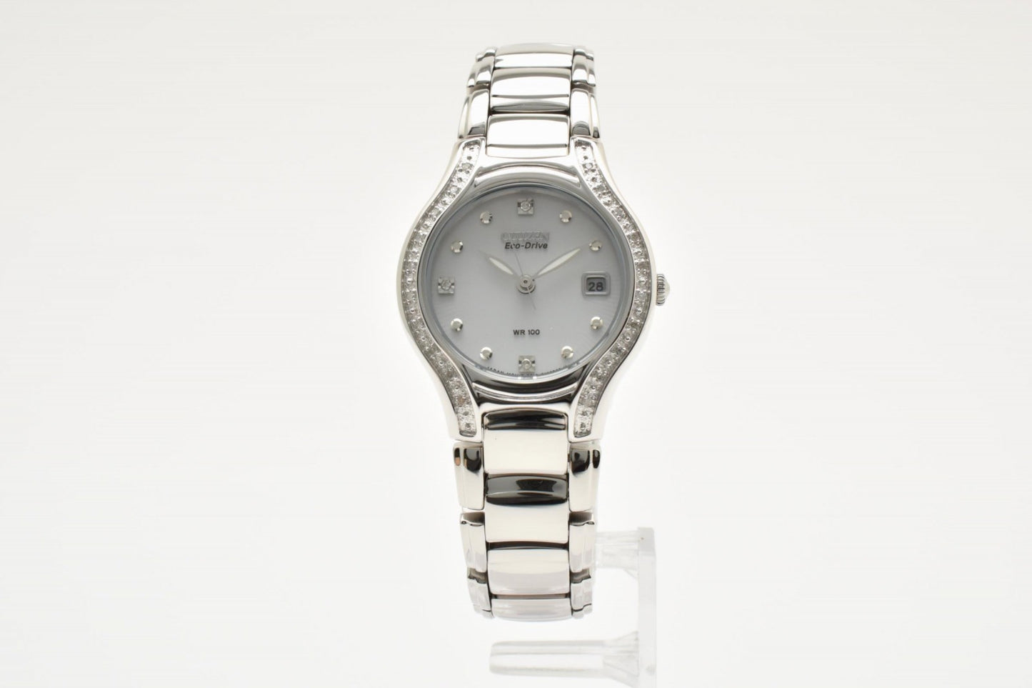 CITIZEN シチズン Eco-Drive Silhouette E013-S074738 レディース 腕時計 エコドライブ ソーラー ホワイト文字盤 ステンレス