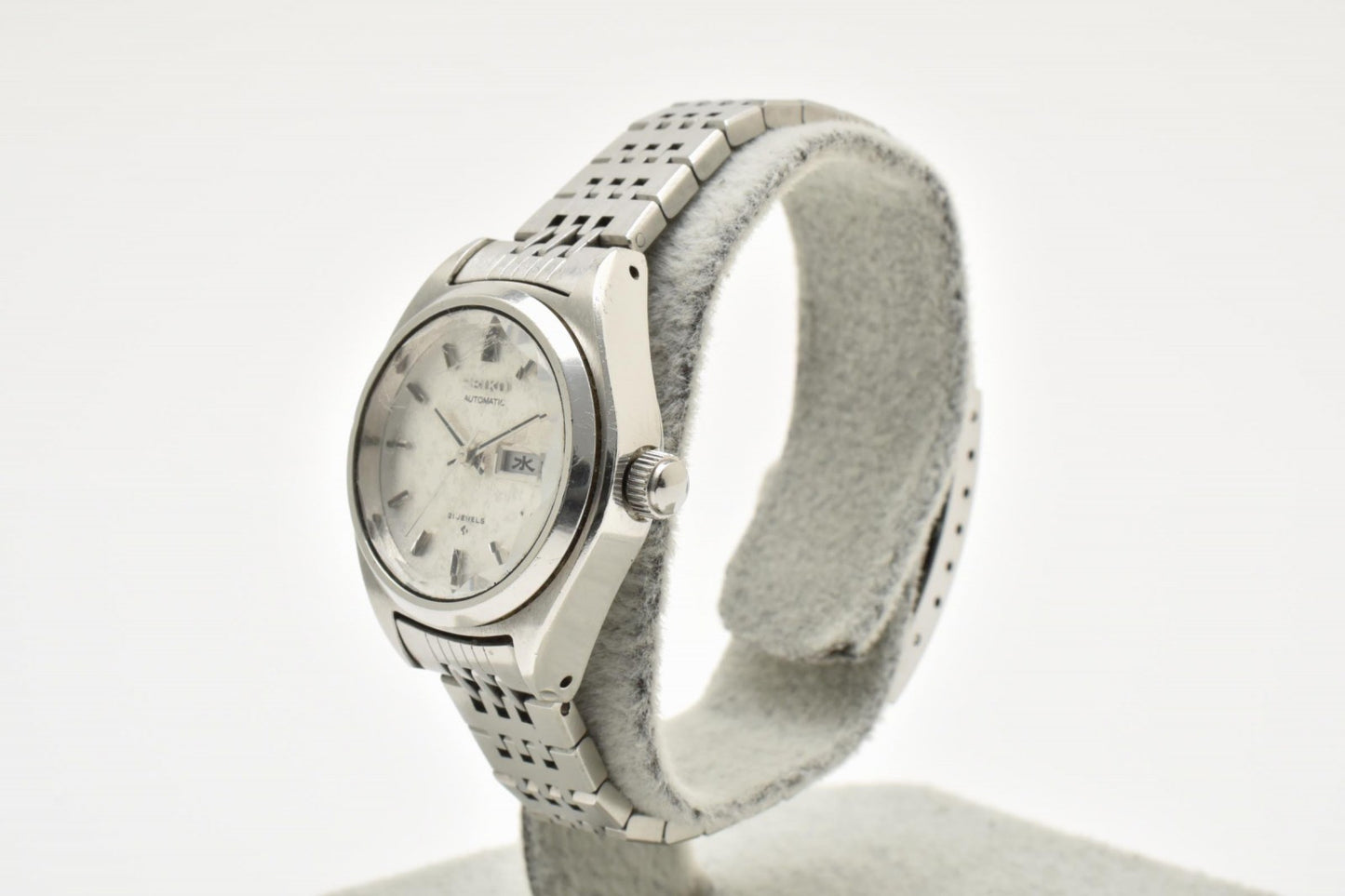 SEIKO セイコー Lady Seiko Automatic 2706-0370 レディース 腕時計 自動巻き シルバー文字盤 デイデイト ステンレス ヴィンテージ