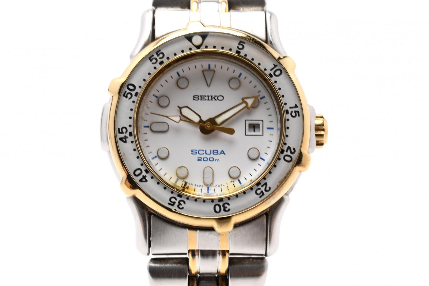 SEIKO セイコー Scuba 200M 3E25-0A30 レディース 腕時計 クォーツ ダイバーズ ホワイト文字盤 ステンレス ヴィンテージ
