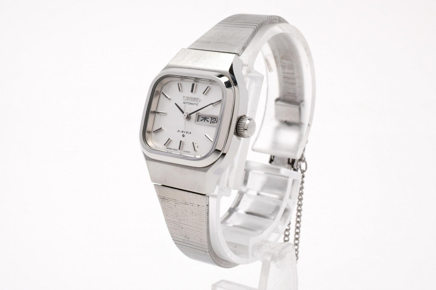 SEIKO セイコー 2906-3050 レディース 腕時計 自動巻き シルバー文字盤 ステンレス ドレスウォッチ ヴィンテージ
