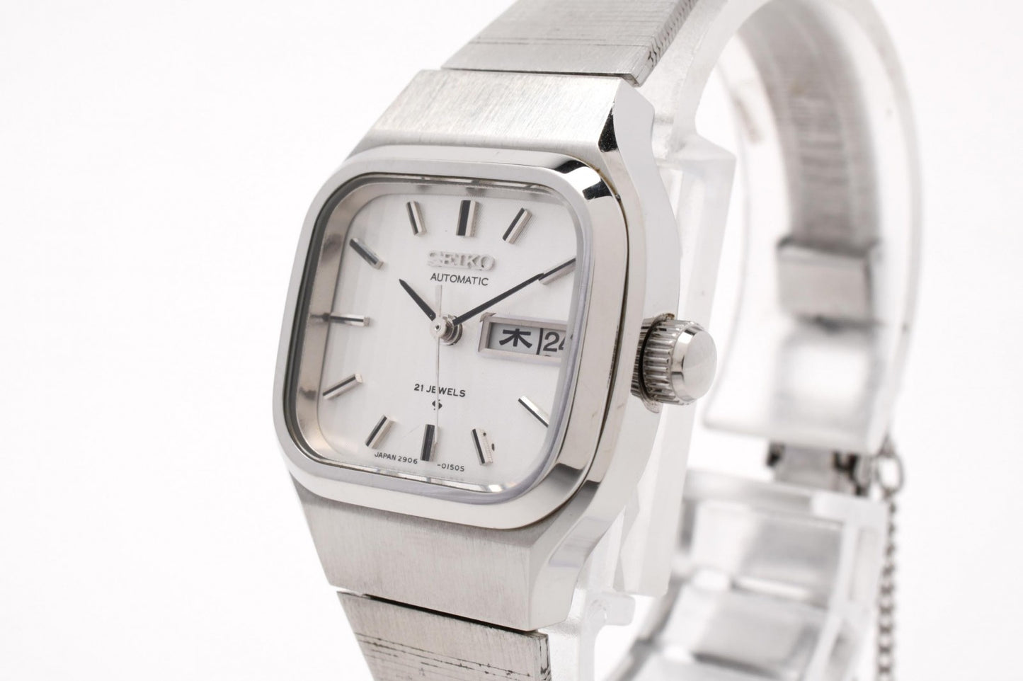 SEIKO セイコー 2906-3050 レディース 腕時計 自動巻き シルバー文字盤 ステンレス ドレスウォッチ ヴィンテージ
