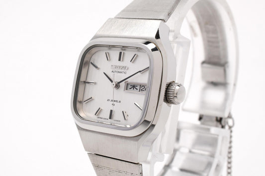 SEIKO セイコー 2906-3050 レディース 腕時計 自動巻き シルバー文字盤 ステンレス ドレスウォッチ ヴィンテージ