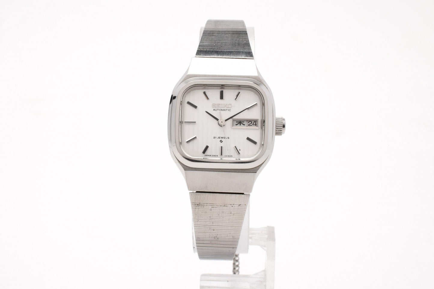 SEIKO セイコー 2906-3050 レディース 腕時計 自動巻き シルバー文字盤 ステンレス ドレスウォッチ ヴィンテージ