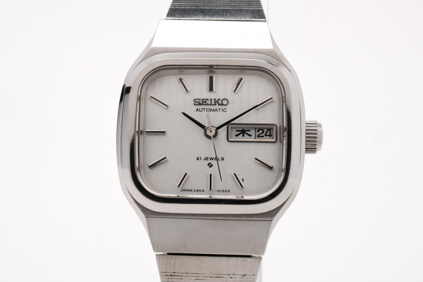 SEIKO セイコー 2906-3050 レディース 腕時計 自動巻き シルバー文字盤 ステンレス ドレスウォッチ ヴィンテージ