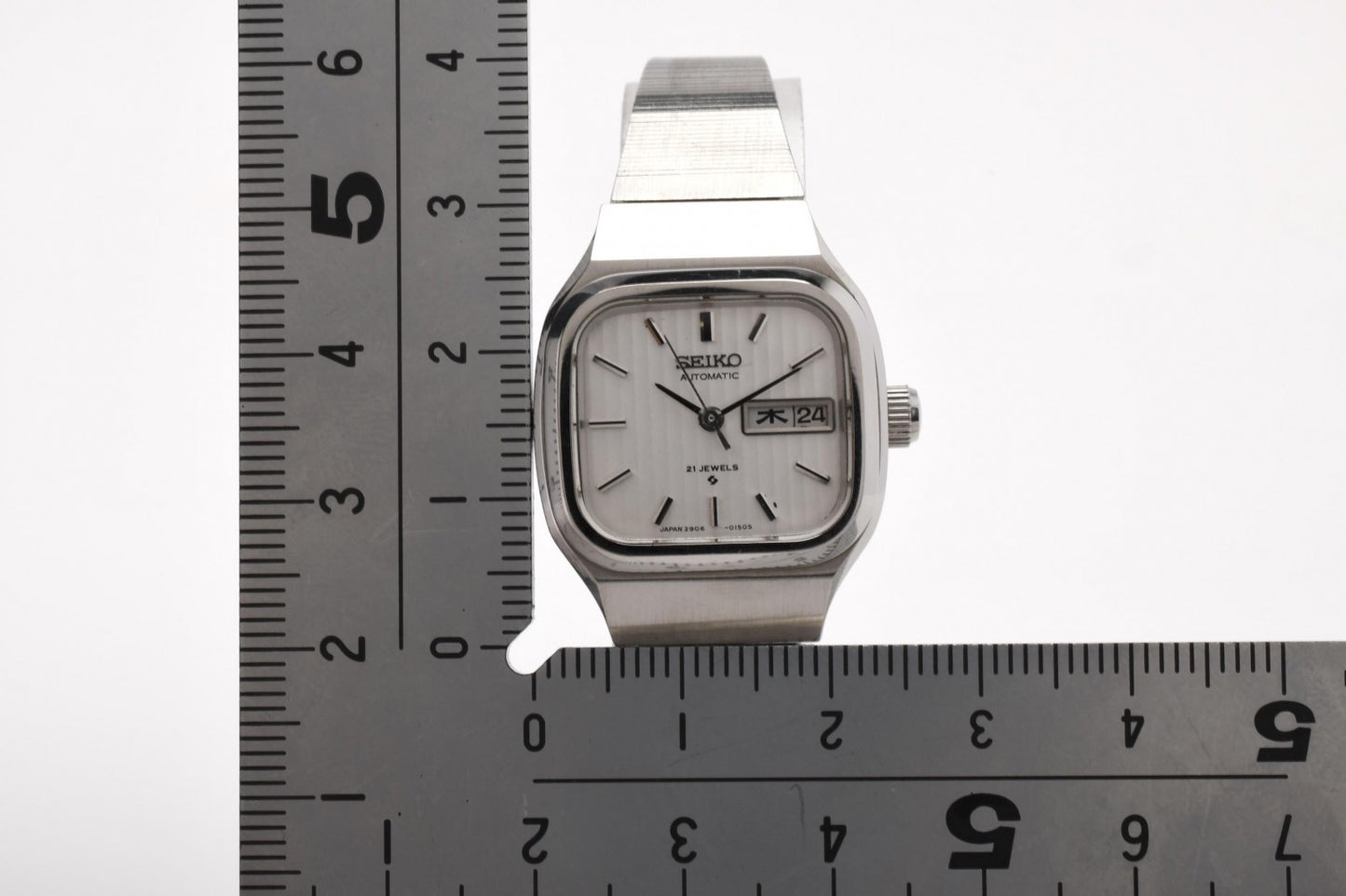 SEIKO セイコー 2906-3050 レディース 腕時計 自動巻き シルバー文字盤 ステンレス ドレスウォッチ ヴィンテージ