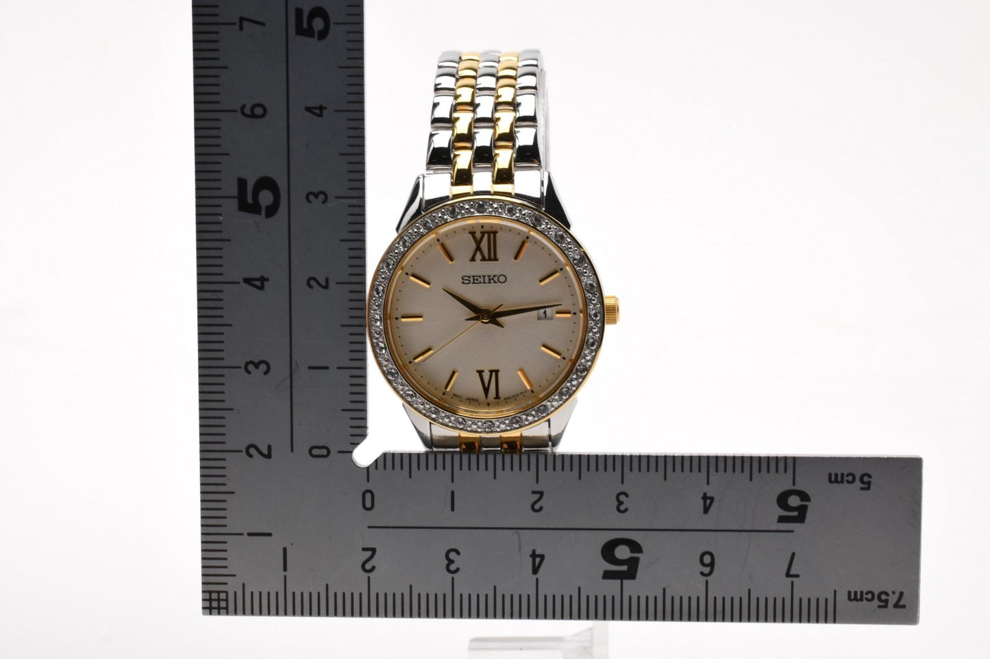SEIKO セイコー 6N22-00H0 レディース 腕時計 クォーツ ゴールド文字盤 ローマンインデックス コンビ ステンレス 箱付