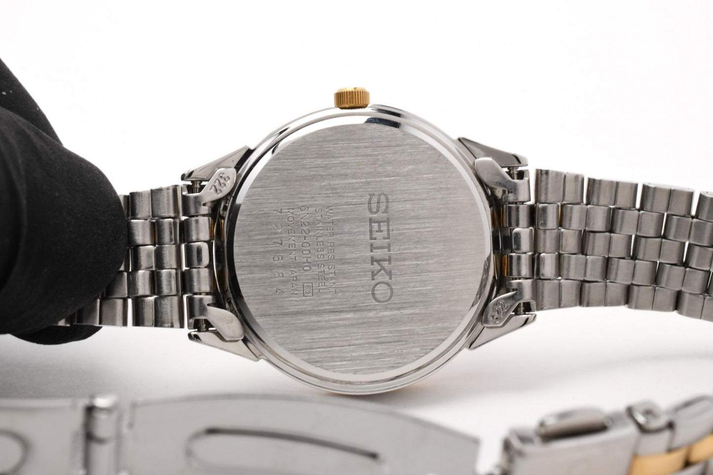 SEIKO セイコー 6N22-00H0 レディース 腕時計 クォーツ ゴールド文字盤 ローマンインデックス コンビ ステンレス 箱付